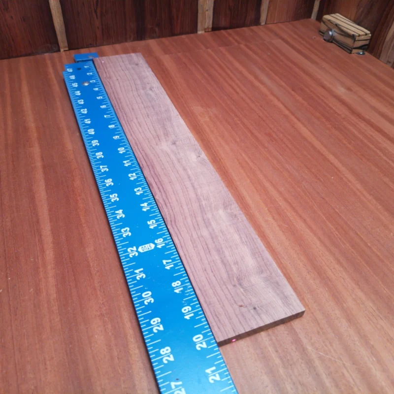 Discover the beauty of Honduran Rosewood in this premium fingerboard blank. Perfect for luthiers seeking a durable, resonant touch, this blank delivers exceptional playability and stunning aesthetics. Its rift sawn cut enhances stability and beauty, making it an ideal choice for acoustic instruments. Elevate your craft with this exquisite rosewood blank that promises to impress all musicians! It is a Honduran Rosewood Acoustic Rift Sawn fingerboard blank with dimensions of 20.2 x 3.2 x 0.4 inches.
