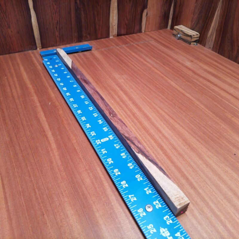 This Honduran Rosewood is truly versatile! With just one piece, you can create custom knife handles, artistic lamp bases, elegant table legs, and even bespoke coasters! It's perfect for those who want to add a touch of luxury to their crafting projects. Why settle for ordinary when you can have extraordinary? Get ready to turn your ideas into beautiful realities! This piece of Honduran Rosewood measures 0.9 inches by 0.5 inches by 22.7 inches, offering a high-quality option for a variety of woodworking projects.