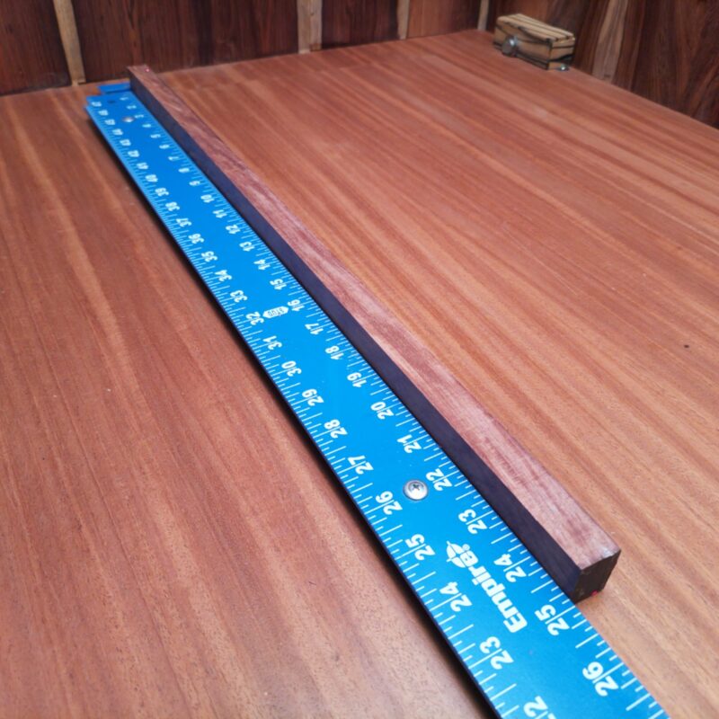 Honduran Rosewood 0.7" X 1.1" X 24.7" Wood Blank for Woodworking Projects - HRDL001134 5 With a piece of Honduran Rosewood, the possibilities are endless! Transform it into elegant guitar necks, custom knife handles, or even unique curtain tiebacks. You can craft a beautiful artisan serving tray or even chic salad tongs that will impress your dinner guests. Let’s just say this wood has a talent for turning heads—or, in this case, ‘turning’ into anything stylish! This piece of Honduran Rosewood measures 0.7 inches by 1.1 inches by 24.7 inches, offering a high-quality option for a variety of woodworking projects.