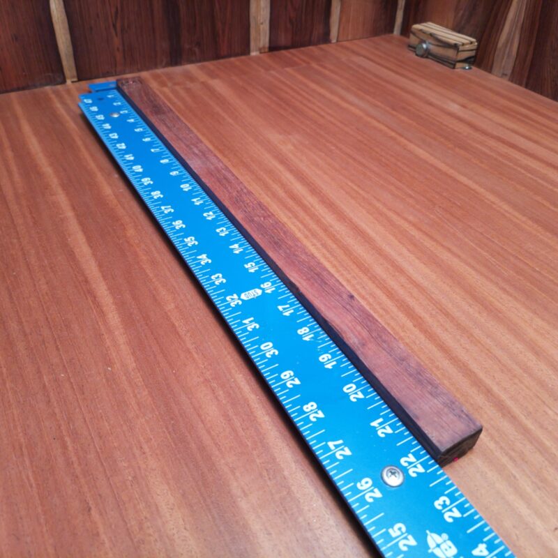 Dimensional Lumber 134 With Honduran Rosewood's undeniable charm, you can craft delights like custom guitar necks, elegant picture frames, and decorative keychains. Imagine sipping your favorite drink from beautifully handcrafted coasters while proudly displaying a bespoke fruit bowl, all made from this stunning wood. It's like giving Mother Nature a high-five while creating exquisite pieces! This piece of Honduran Rosewood measures 0.6 inches by 1.2 inches by 22.1 inches, offering a high-quality option for a variety of woodworking projects.