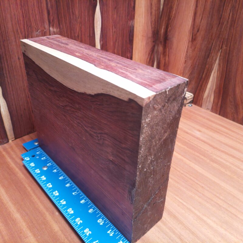 Imagine the elegance of a custom cutting board or the charm of an artisan knife handle made from Honduran Rosewood! You could transform that wood into luxurious picture frames and unique coasters that are sure to spark joy. Whether it’s crafting stunning musical instrument components or chic plant holders, this wood is perfect for any creative endeavor, because who wouldn’t want to twirl around with a high-end wine rack? This piece of Honduran Rosewood measures 2.9 inches by 9.9 inches by 12.0 inches, offering a high-quality option for a variety of woodworking projects.