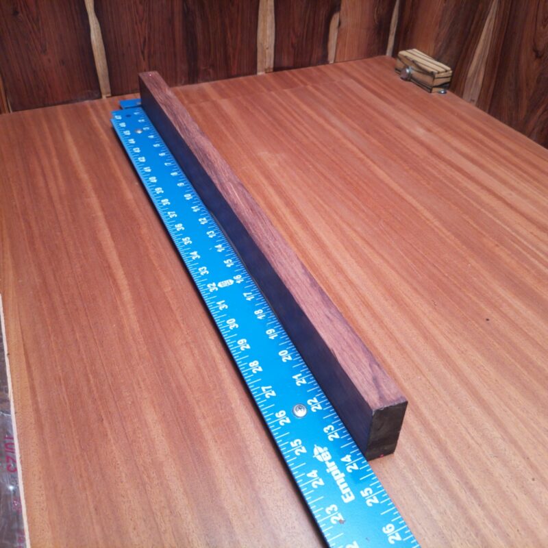 Honduran Rosewood 1.1" X 2.2" X 23.6" Wood Blank for Woodworking Projects - HRDL001182 7 With a piece of Honduran Rosewood, the possibilities are endless! Imagine a chic serving tray that will elevate your kitchen, or a stunning picture frame that holds your precious memories in style. Why not also craft unique bookends or a stylish lamp base to brighten up any nook? From elegant door handles to high-end candle holders, let your creativity shine through as you turn this wood into functional art! This piece of Honduran Rosewood measures 1.1 inches by 2.2 inches by 23.6 inches, offering a high-quality option for a variety of woodworking projects.