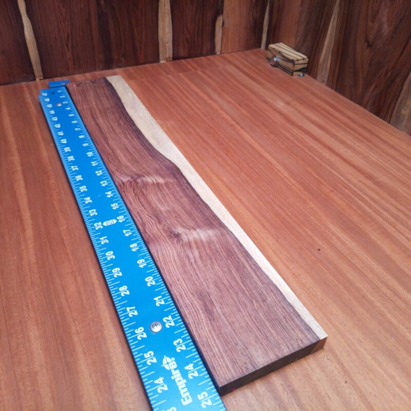 Dimensional Lumber 123 Get creative with Honduran Rosewood G2! Use it for custom knife handles, elegant serving trays, or charming decorative frames. The possibilities are endless; you could even craft high-end acoustic guitar parts for that musical touch. So, whether you're making unique wall art or stylish coasters, you’re bound to impress while keeping things classically wooden! This piece of Honduran Rosewood measures 0.4 inches by 4.1 inches by 24.9 inches, offering a high-quality option for a variety of woodworking projects.