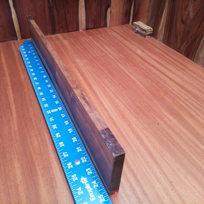 Honduran Rosewood 0.4" X 4.1" X 24.9" Wood Blank for Woodworking Projects - HRDL001189 7 Get creative with Honduran Rosewood G2! Use it for custom knife handles, elegant serving trays, or charming decorative frames. The possibilities are endless; you could even craft high-end acoustic guitar parts for that musical touch. So, whether you're making unique wall art or stylish coasters, you’re bound to impress while keeping things classically wooden! This piece of Honduran Rosewood measures 0.4 inches by 4.1 inches by 24.9 inches, offering a high-quality option for a variety of woodworking projects.