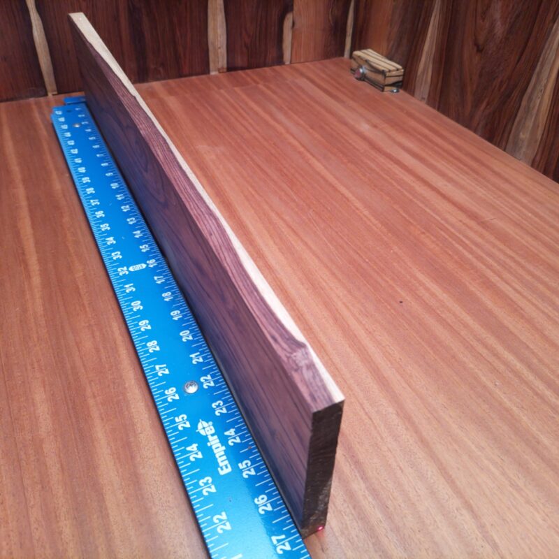 Honduran Rosewood 0.7" X 4.7" X 26.9" Wood Blank for Woodworking Projects - HRDL001194 7 With Honduran Rosewood, transform your life into a luxury magnet! Create a stylish cutting board for gourmet meals, chic planter boxes bursting with greenery, or even elegant picture frames that showcase your best moments. Feeling artistic? Whip up some distinctive wall art or a unique souvenir box to impress friends. Just remember, wood loves to be loved – and this beauty will turn heads! This piece of Honduran Rosewood measures 0.7 inches by 4.7 inches by 26.9 inches, offering a high-quality option for a variety of woodworking projects.