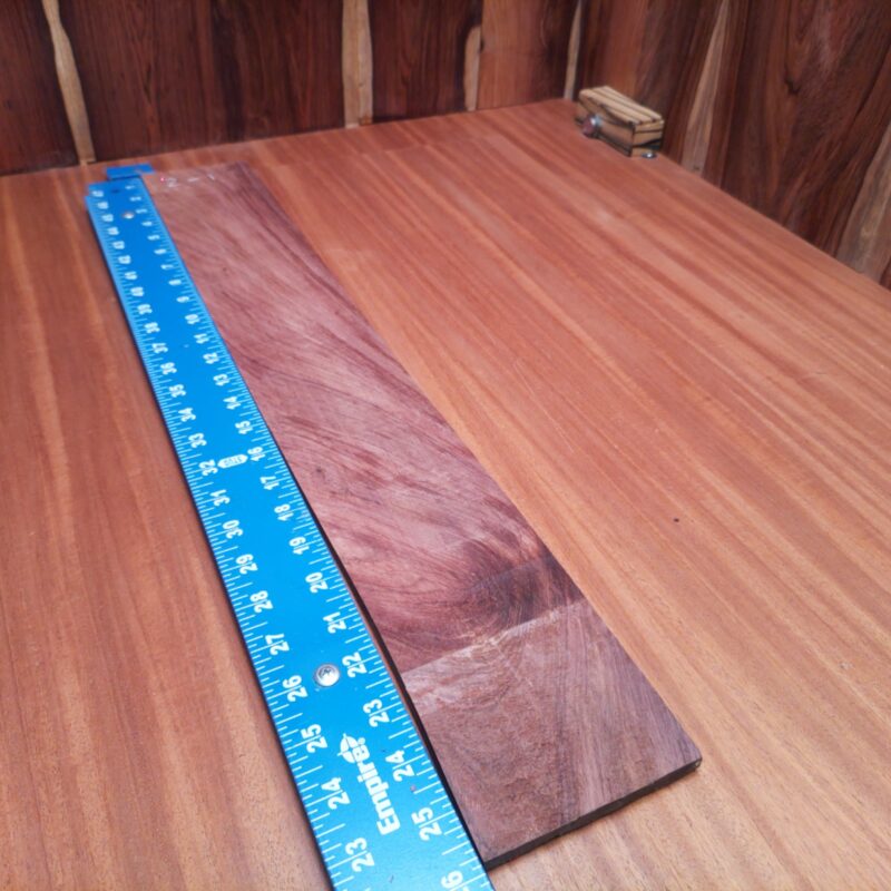 Dimensional Lumber 116 Got some Honduran Rosewood? Transform it into high-end drawer pulls or a luxurious chopping board, and don't stop! Consider inlays for your guitar or even a unique keychain! You can also craft elegant coasters that make you the envy of dinner parties! Who knew wood could glam up your life this much? This piece of Honduran Rosewood measures 0.3 inches by 3.6 inches by 25.6 inches, offering a high-quality option for a variety of woodworking projects.
