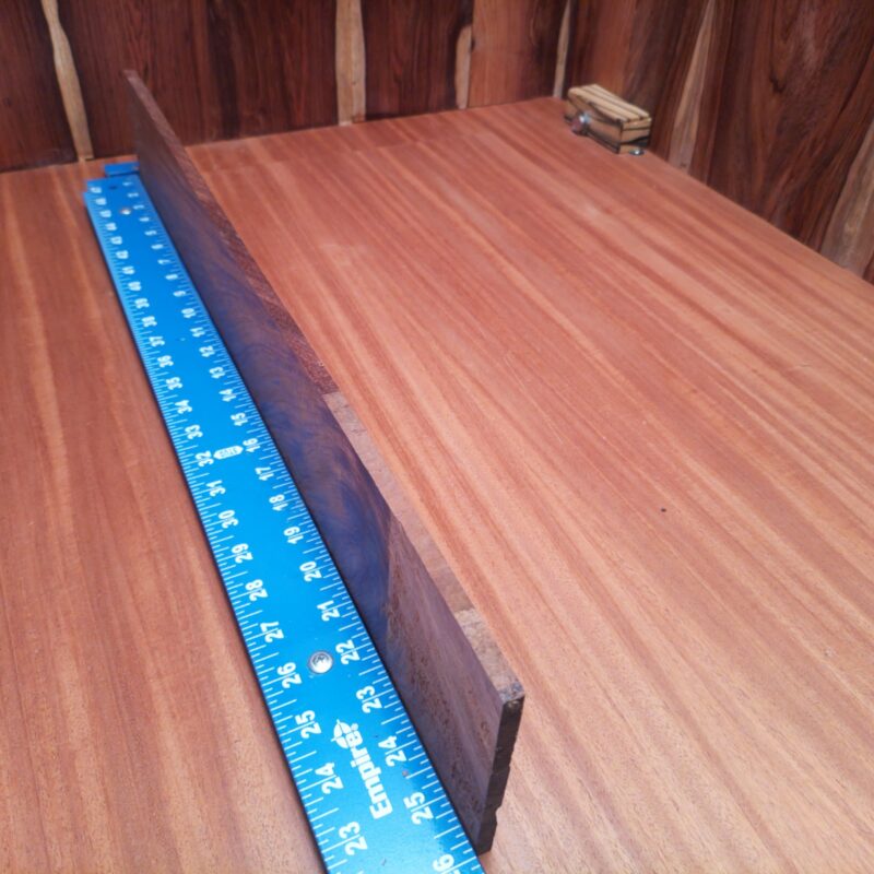 Honduran Rosewood 0.3" X 3.6" X 25.6" Wood Blank for Woodworking Projects - HRDL001196 5 Got some Honduran Rosewood? Transform it into high-end drawer pulls or a luxurious chopping board, and don't stop! Consider inlays for your guitar or even a unique keychain! You can also craft elegant coasters that make you the envy of dinner parties! Who knew wood could glam up your life this much? This piece of Honduran Rosewood measures 0.3 inches by 3.6 inches by 25.6 inches, offering a high-quality option for a variety of woodworking projects.