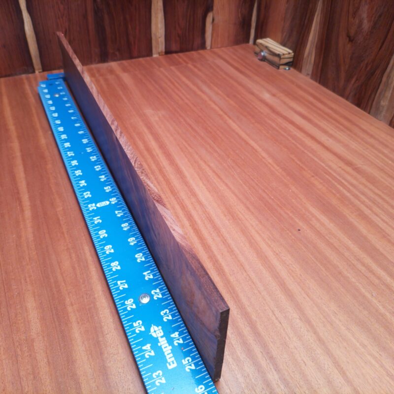 Honduran Rosewood 0.3" X 3.6" X 25.6" Wood Blank for Woodworking Projects - HRDL001196 7 Got some Honduran Rosewood? Transform it into high-end drawer pulls or a luxurious chopping board, and don't stop! Consider inlays for your guitar or even a unique keychain! You can also craft elegant coasters that make you the envy of dinner parties! Who knew wood could glam up your life this much? This piece of Honduran Rosewood measures 0.3 inches by 3.6 inches by 25.6 inches, offering a high-quality option for a variety of woodworking projects.