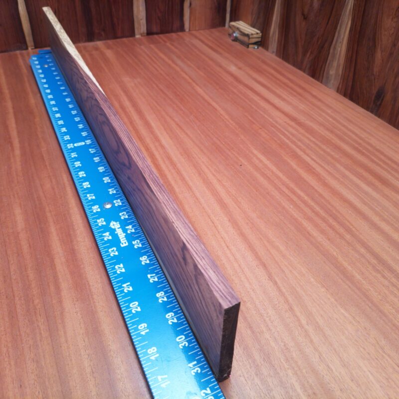Looking to elevate your decor? Transform Honduran Rosewood into a custom guitar neck or a luxury serving tray! Whether you’re crafting sleek picture frames or elegant napkin holders, the only limit is your imagination—and your woodshop! Each piece is just waiting to become that high-end decorative touch you never knew you needed! This piece of Honduran Rosewood measures 0.5 inches by 3.8 inches by 31.6 inches, offering a high-quality option for a variety of woodworking projects.
