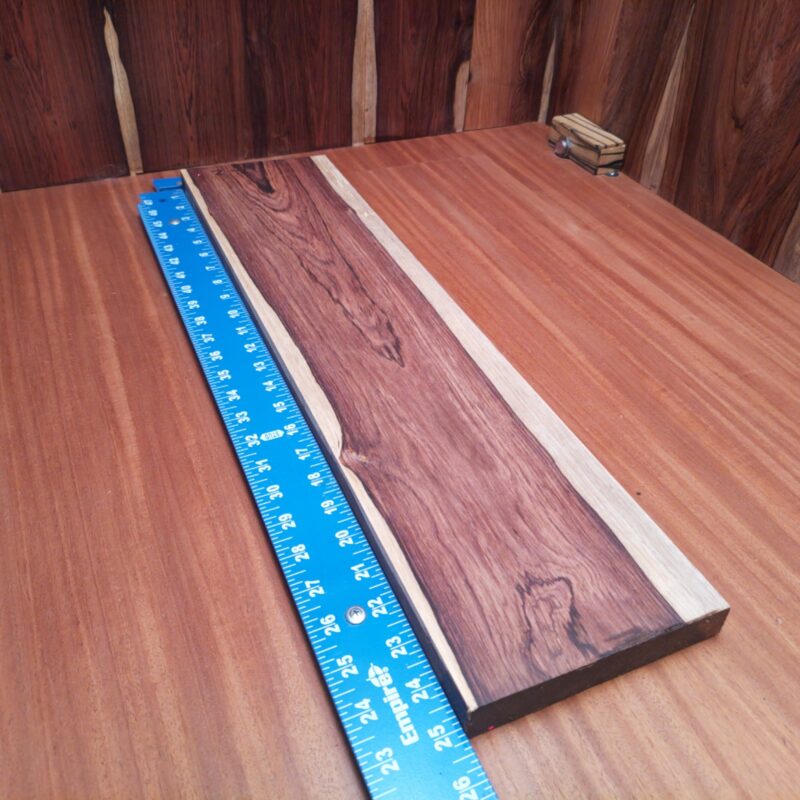 Dimensional Lumber 154 With Honduran Rosewood, transforming your space becomes a delightful challenge! Imagine crafting elegant coasters, a unique plant holder, or an exquisite cutting board. Whether you aim for a luxurious guitar body or a stunning decorative wall art piece, this versatile wood has it all! Who needs mass-produced items when you can create bespoke wooden masterpieces that steal the spotlight? This piece of Honduran Rosewood measures 0.9 inches by 6.1 inches by 24.9 inches, offering a high-quality option for a variety of woodworking projects.