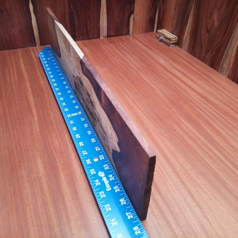 With Honduran Rosewood, you can create high-end items like a guitar fretboard or an exquisite jewelry box lid. Impress guests with decorative wall art or elegant serving trays. Whether it’s rustic bookends or unique napkin holders, this beautifully grained wood offers endless possibilities for your stylish projects. Keep your craft skills feeling sharp and handy! This piece of Honduran Rosewood measures 0.5 inches by 5.7 inches by 27.2 inches, offering a high-quality option for a variety of woodworking projects.