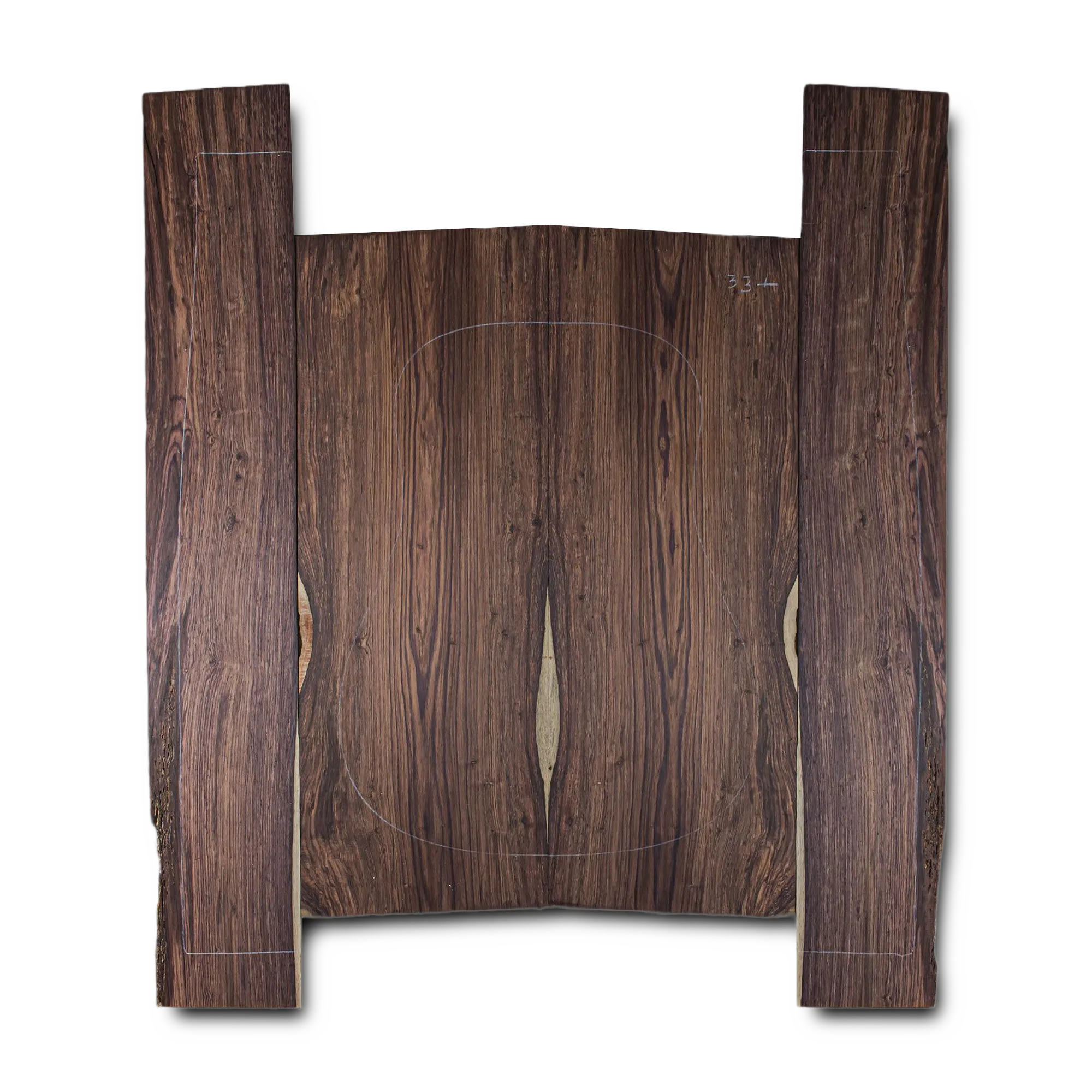 Honduran Rosewood Acoustic Guitar Back and Sides Dreadnought (DT) Set - HRDT000146 1 Honduran Rosewood Acoustic Guitar Back and Sides Dreadnought (DT) Set - HRDT000146
