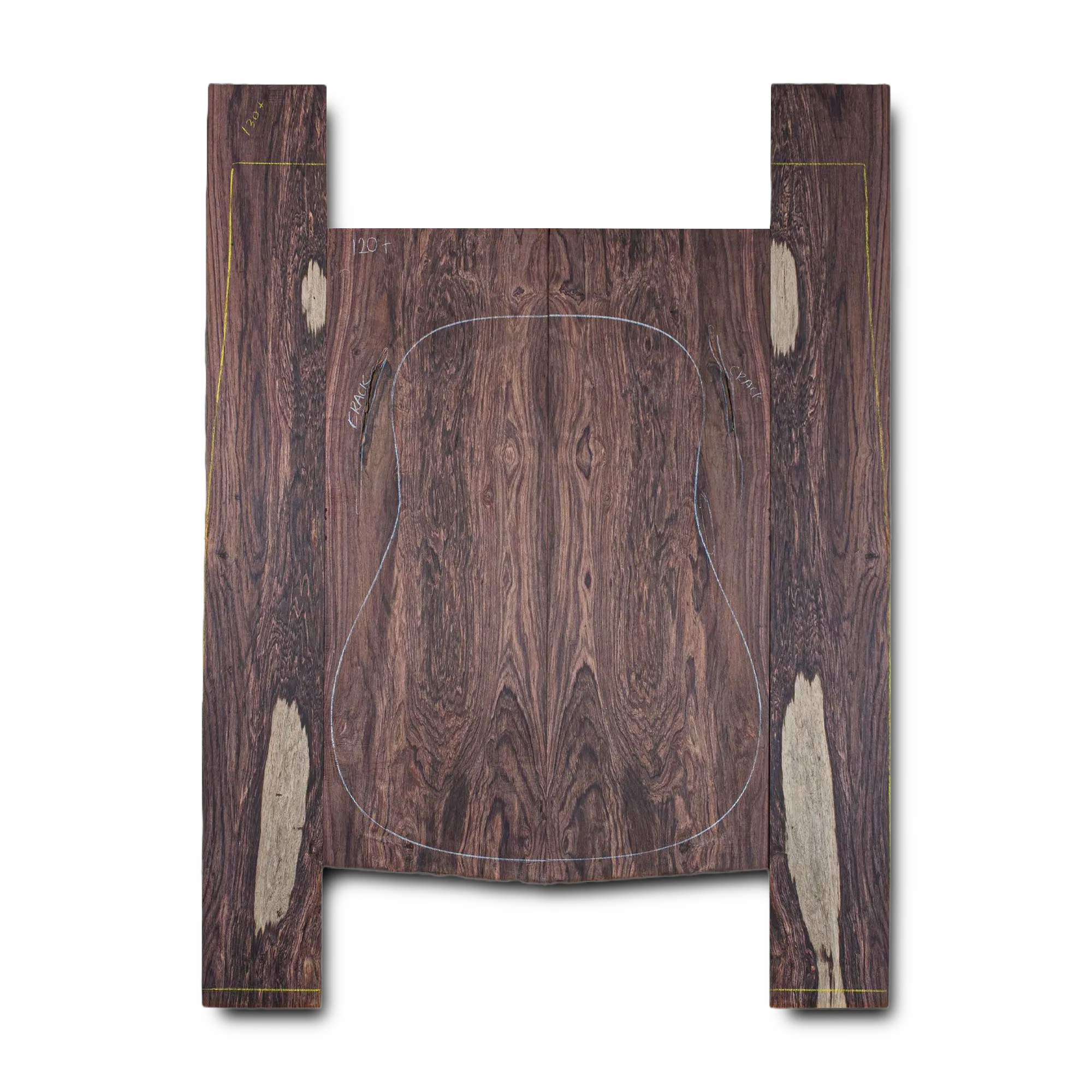 Honduran Rosewood Acoustic Guitar Back and Sides Dreadnought (DT) Set - HRDT000208 1 Honduran Rosewood Acoustic Guitar Back and Sides Dreadnought (DT) Set - HRDT000208