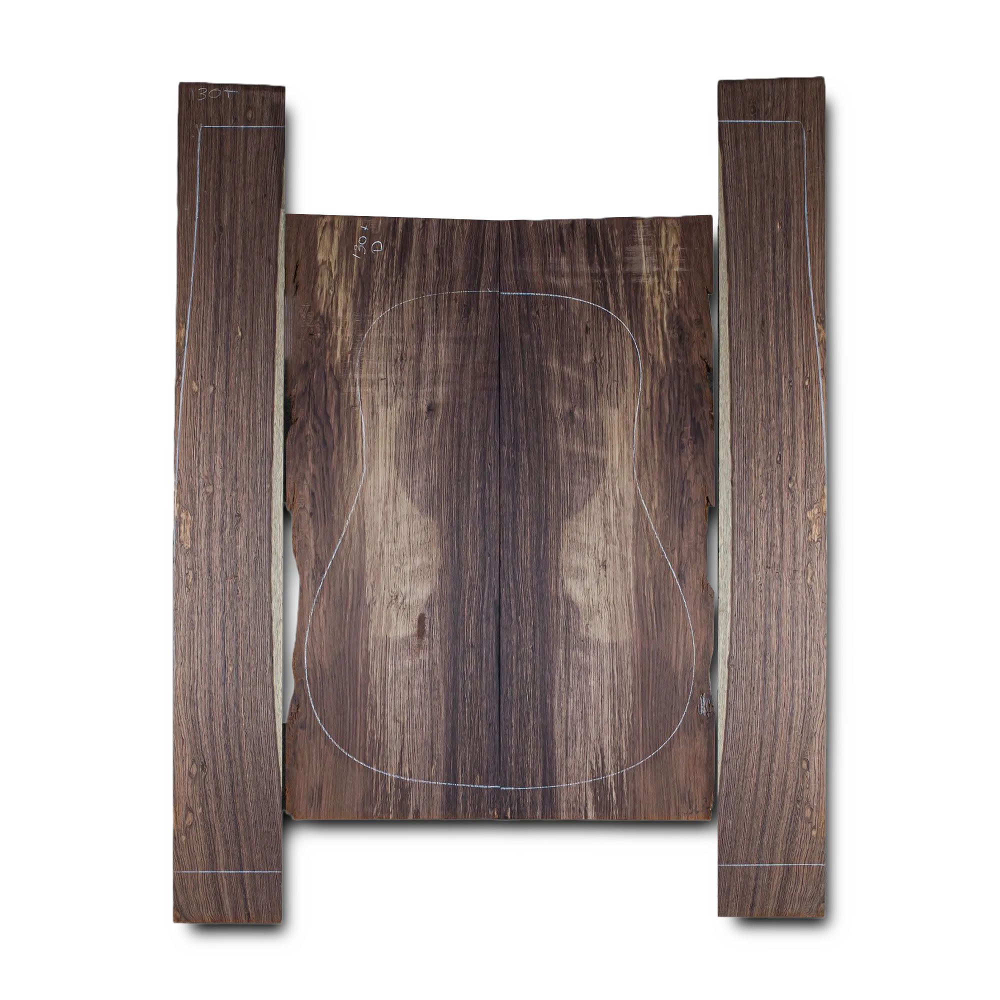 Honduran Rosewood Acoustic Guitar Back and Sides Dreadnought (DT) Set - HRDT000280 1 Honduran Rosewood Acoustic Guitar Back and Sides Dreadnought (DT) Set - HRDT000280