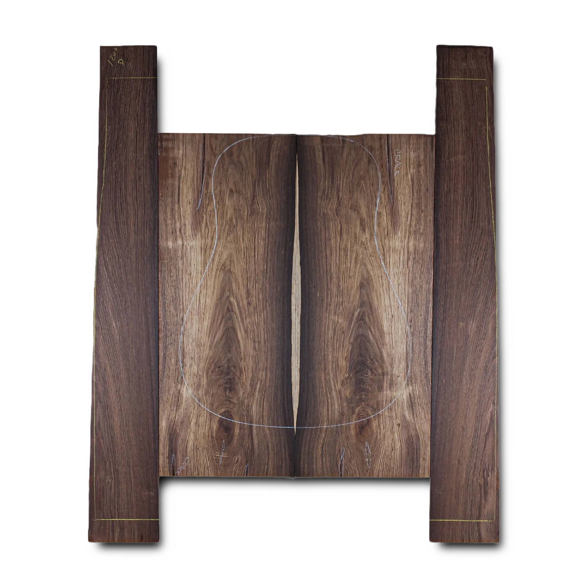 Honduran Rosewood Acoustic Guitar Back and Sides Dreadnought (DT) Set - HRDT000289 1 Honduran Rosewood Acoustic Guitar Back and Sides Dreadnought (DT) Set - HRDT000289