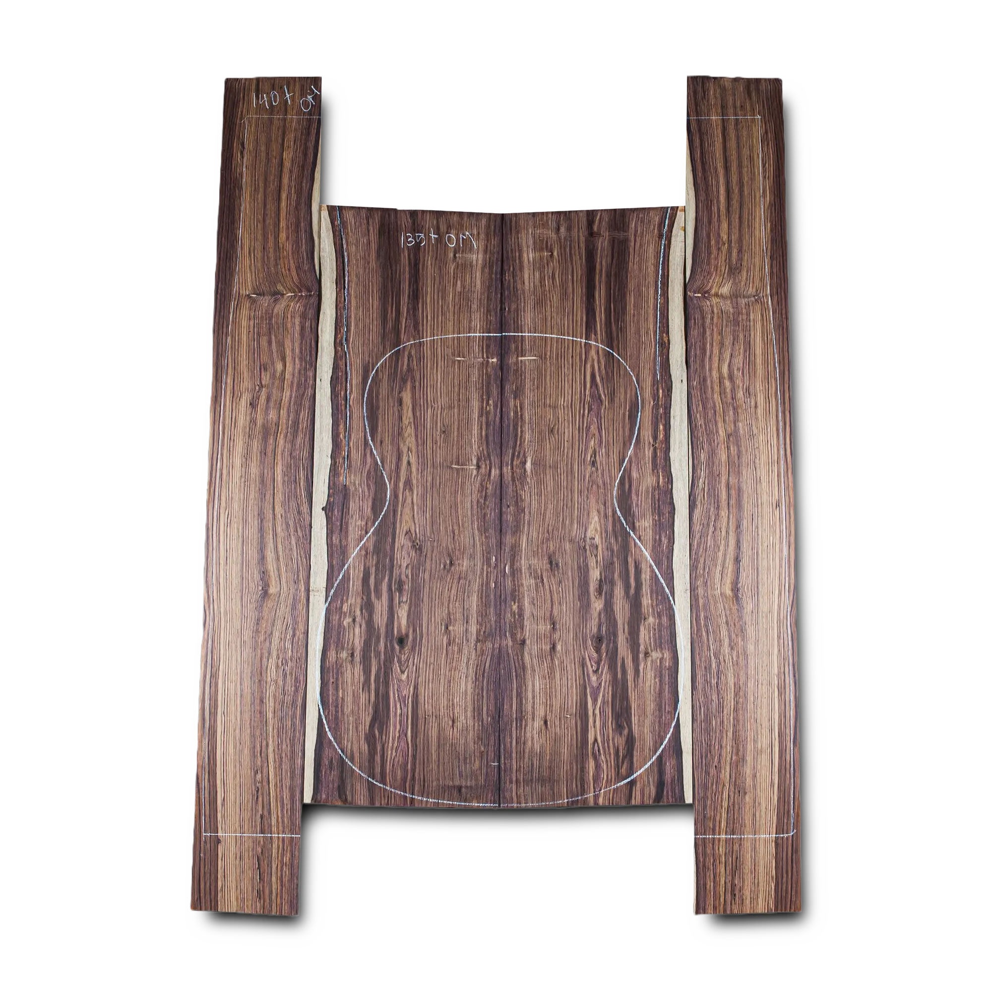 Honduran Rosewood Acoustic Guitar Back and Sides Orchestra Model (OM) Set - HROM000360 1 Honduran Rosewood Acoustic Guitar Back and Sides Orchestra Model (OM) Set - HROM000360