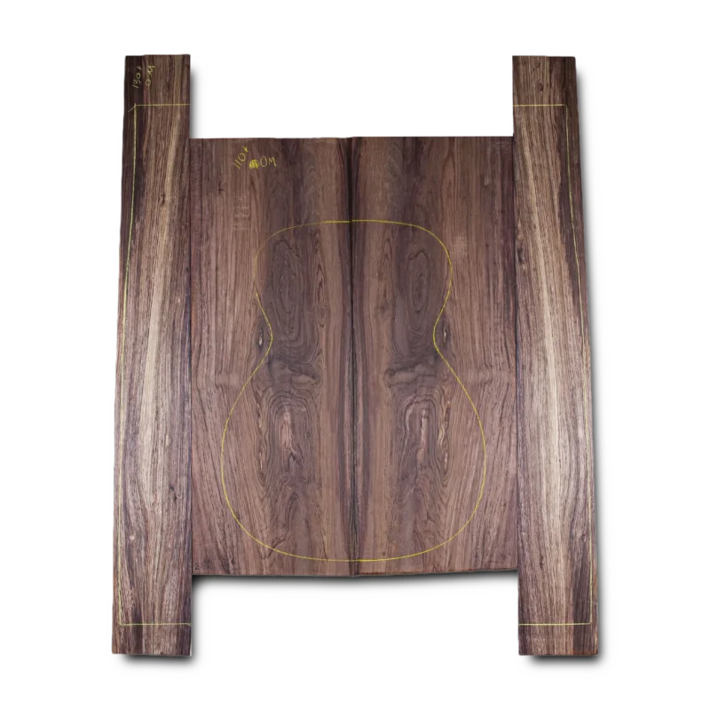 Honduran Rosewood Acoustic Guitar Back and Sides Orchestra Model (OM) Set - HROM000376