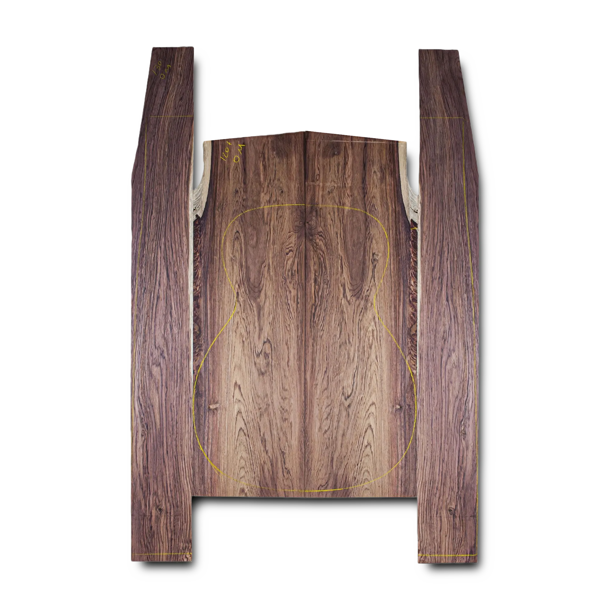 Honduran Rosewood Acoustic Guitar Back and Sides Orchestra Model (OM) Set - HROM000388 1 Honduran Rosewood Acoustic Guitar Back and Sides Orchestra Model (OM) Set - HROM000388