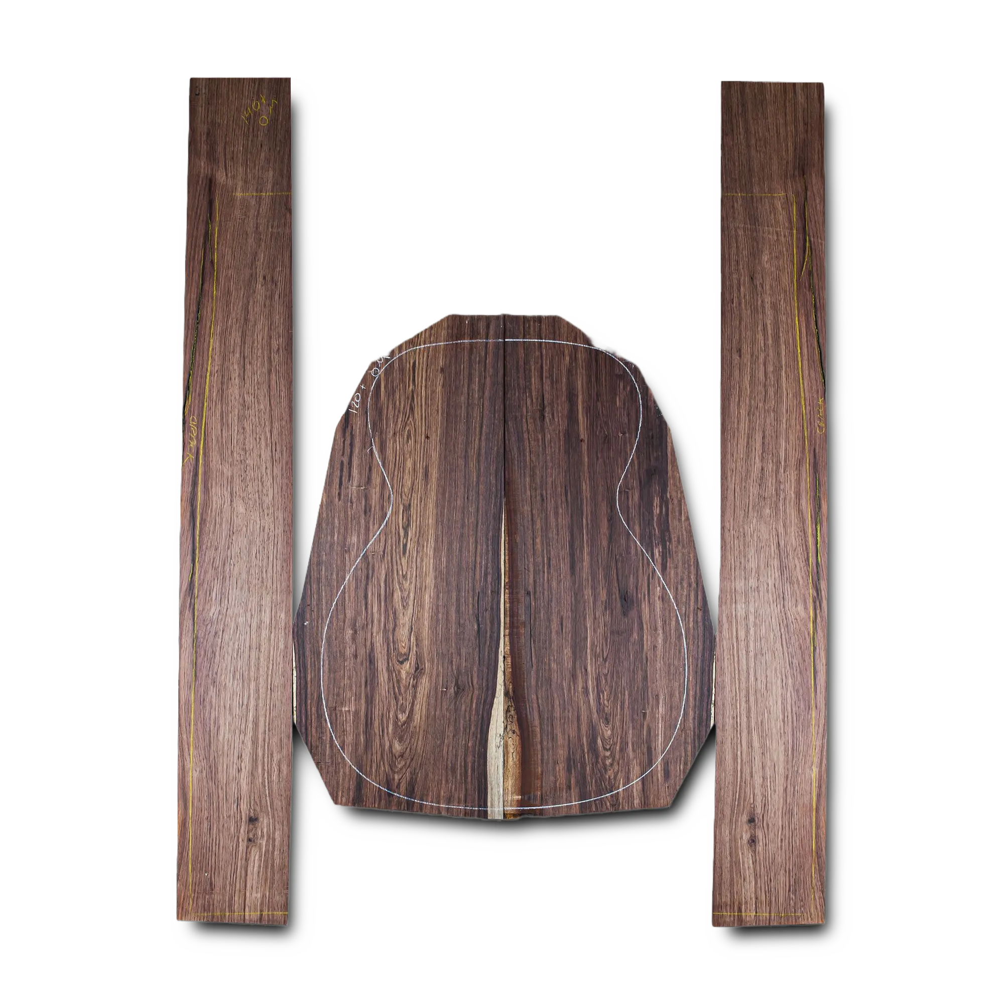 Honduran Rosewood Acoustic Guitar Back and Sides Orchestra Model (OM) Set - HROM000389 1 Honduran Rosewood Acoustic Guitar Back and Sides Orchestra Model (OM) Set - HROM000389