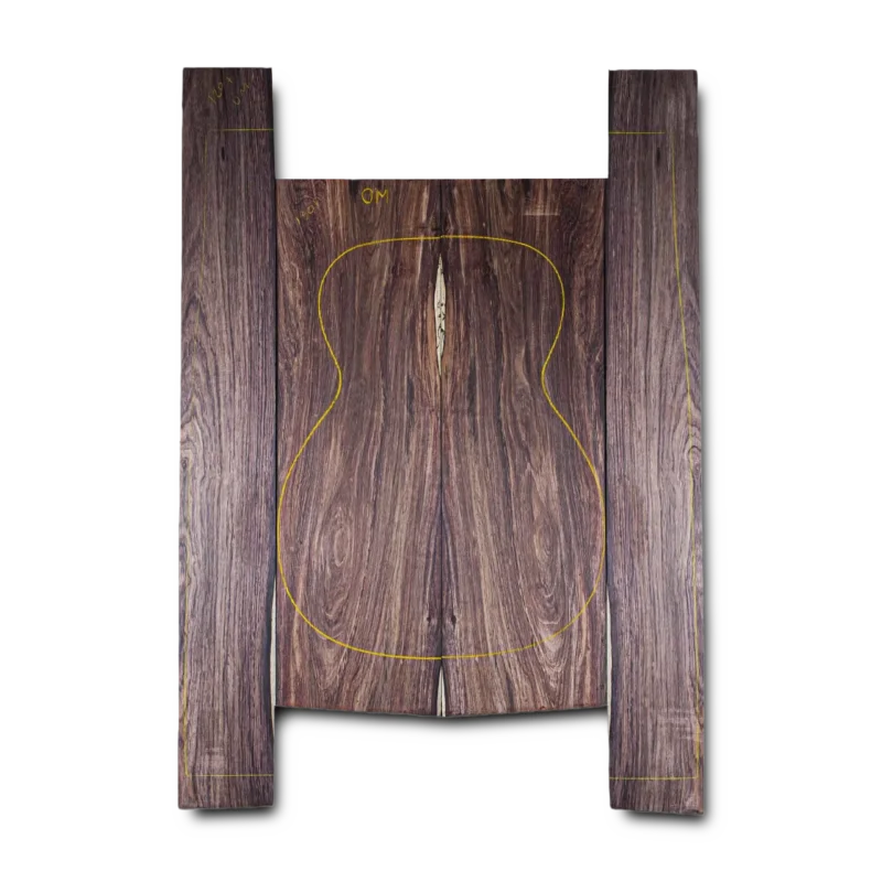 Honduran Rosewood Acoustic Guitar Back and Sides Orchestra Model (OM) Set - HROM000440