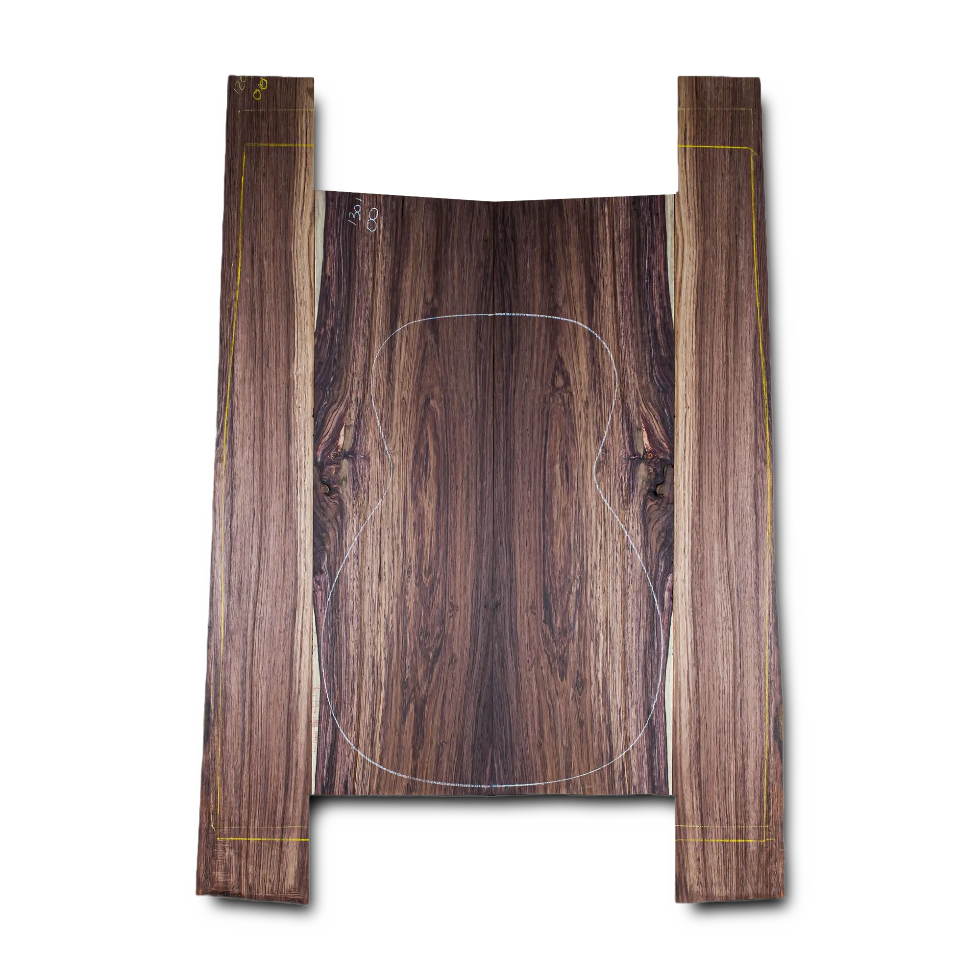 Honduran Rosewood Acoustic Guitar Back and Sides Grand Concert (OO) Set - HROO000408 1 Honduran Rosewood Acoustic Guitar Back and Sides Grand Concert (OO) Set - HROO000408