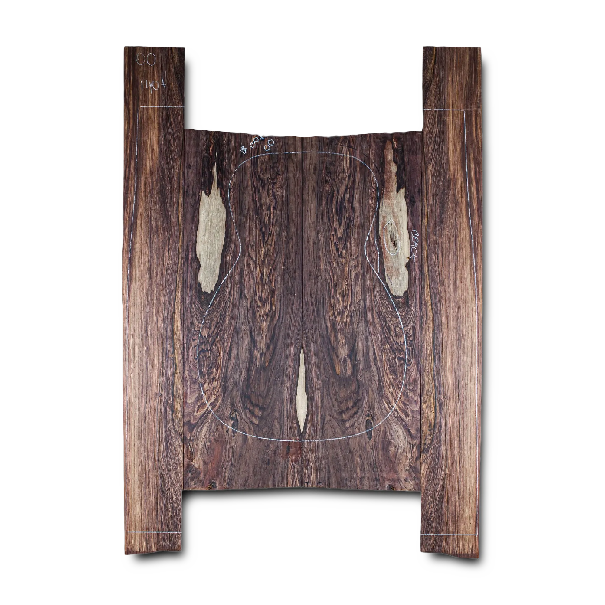 Honduran Rosewood Acoustic Guitar Back and Sides Grand Concert (OO) Set - HROO000434 1 Honduran Rosewood Acoustic Guitar Back and Sides Grand Concert (OO) Set - HROO000434