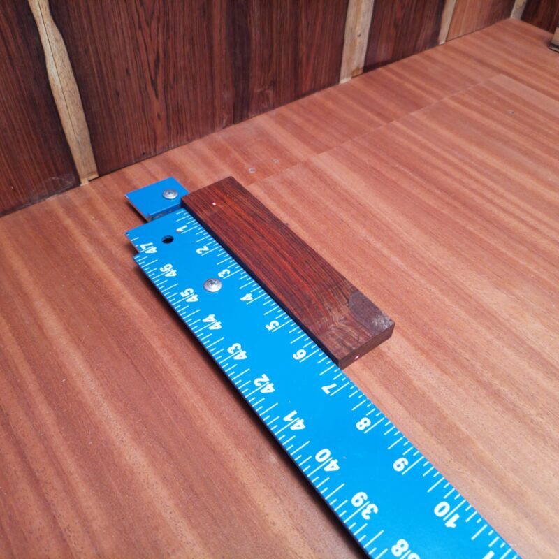 Mexican Cocobolo 0.5" X 1.5" X 6.5" Wood Blank for Woodworking Projects - MCDL001122 6 Unlock the magic of Mexican Cocobolo with custom items! Imagine turning this exquisite wood into high-end drawer pulls and luxury bookmarks that’ll make your guests ask if you’re a professional artisan. Whether you’re crafting a unique guitar pick or a set of elegant coasters for your coffee table, each piece is sure to elevate your décor and charm everyone around (even the dog). This piece of Mexican Cocobolo measures 0.5 inches by 1.5 inches by 6.5 inches, offering a high-quality option for a variety of woodworking projects.