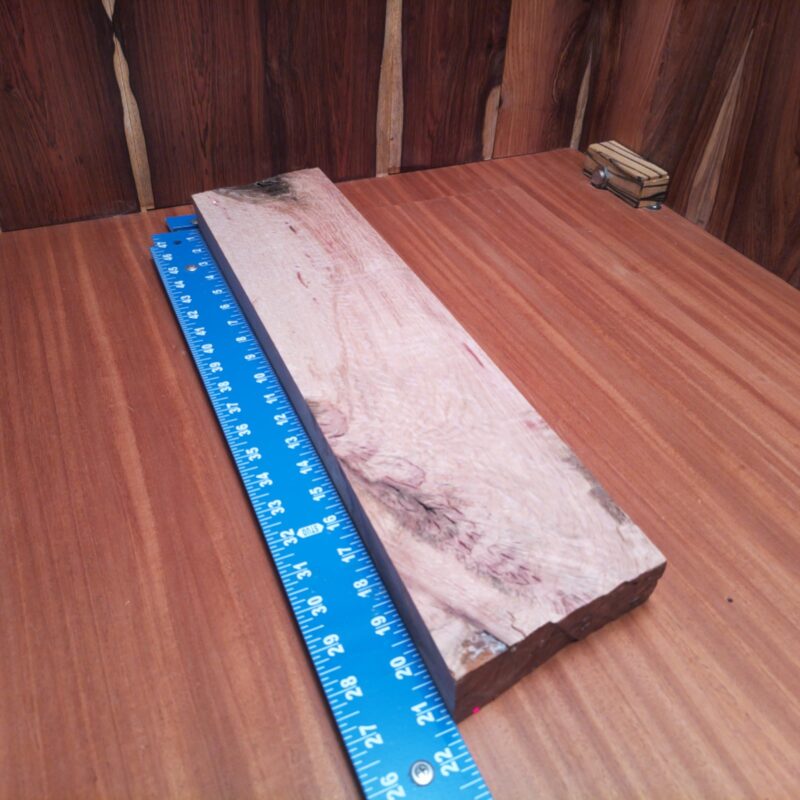 Miscellaneous 1.5" X 5.2" X 21.4" Wood Blank for Woodworking Projects - MIDL001213 6 With a piece of Miscellaneous G1 wood, unleash your creativity! Craft a custom serving tray to impress guests, or opt for a chic wall art piece that makes any space pop. From luxurious picture frames to unique jewelry boxes, the possibilities are aplenty! Throw in some rustic candle holders, and you've got yourself a perfect blend of function and aesthetic appeal. Who knew wood could spark such delightful creativity? This piece of Miscellaneous measures 1.5 inches by 5.2 inches by 21.4 inches, offering a high-quality option for a variety of woodworking projects.