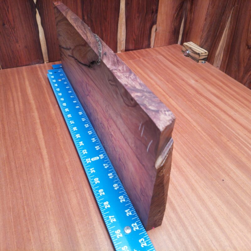 From stunning custom guitar necks to elegant candle holders, the Siamese Rosewood G1 transforms into luxurious creations. Imagine a stylish wall clock that makes time seem more precious or a unique jewelry box that holds your secrets. With a touch of high-end craftsmanship, you’ll find that this wood can elevate everything from your serving tray to your dog bowl stand – who knew your pup could eat in luxury? This piece of Siamese Rosewood measures 0.8 inches by 7.7 inches by 22.2 inches, offering a high-quality option for a variety of woodworking projects.